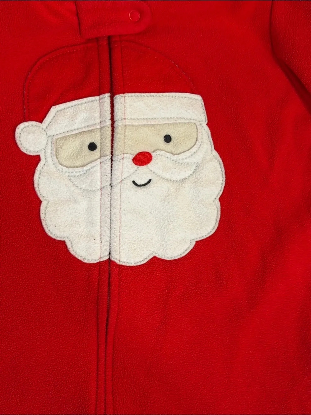Unisex Simple Joys Carter’s 24 Months Red Santa Footed Christmas Pajamas